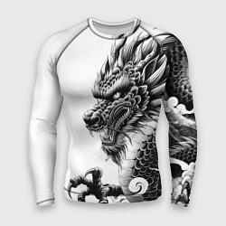 Рашгард мужской Морда дракона - ирезуми, цвет: 3D-принт