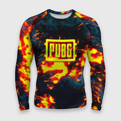 Рашгард мужской PUBG огненое лого, цвет: 3D-принт