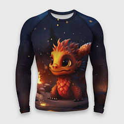 Мужской рашгард Сияющий ледяной дракон