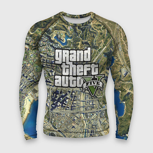 Мужской рашгард GTA 5 карта / 3D-принт – фото 1
