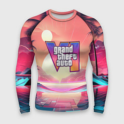 Мужской рашгард GTA 6 retro abstract