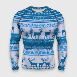 Мужской рашгард Синие олени