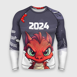 Рашгард мужской Красный дракон 2024, цвет: 3D-принт