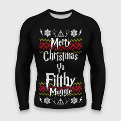 Мужской рашгард Merry Christmas ya filthy muggle