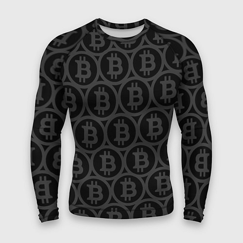 Мужской рашгард Биткоин патерн / 3D-принт – фото 1