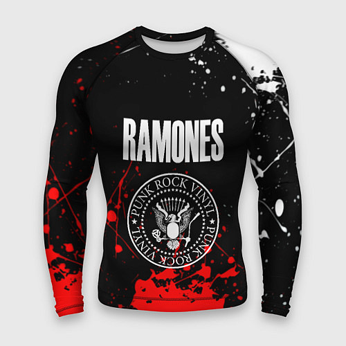 Мужской рашгард Ramones краски метал группа / 3D-принт – фото 1