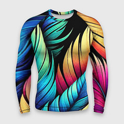 Мужской рашгард Color feathers - neon
