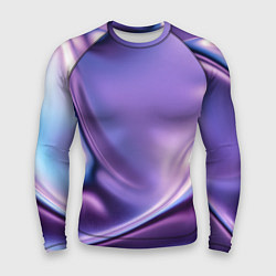 Рашгард мужской Голография - изгибающийся металлический фиолетовый, цвет: 3D-принт