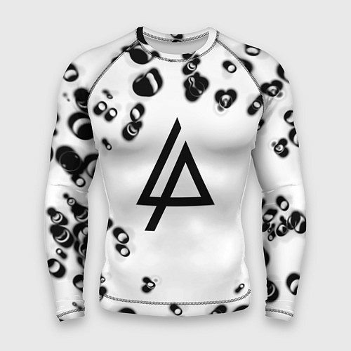 Мужской рашгард Linkin park краски текстура / 3D-принт – фото 1