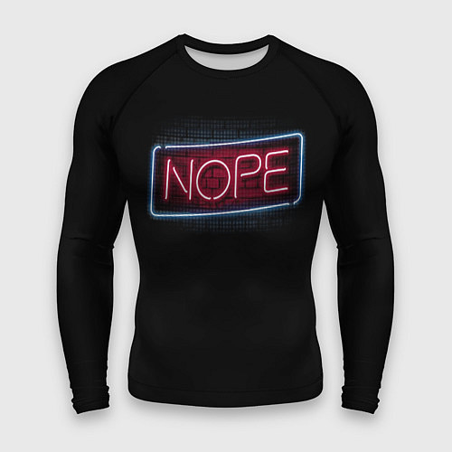 Мужской рашгард Nope - neon / 3D-принт – фото 1