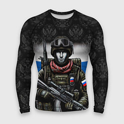 Рашгард мужской Солдат России, цвет: 3D-принт