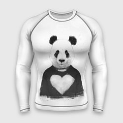 Рашгард мужской Love panda, цвет: 3D-принт