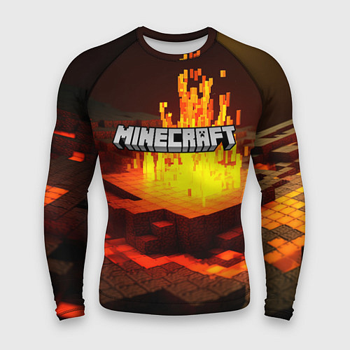 Мужской рашгард Огненный minecraft / 3D-принт – фото 1