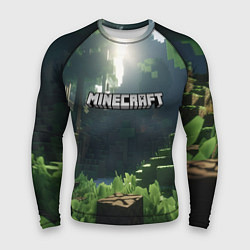 Рашгард мужской Minecraft logo world, цвет: 3D-принт