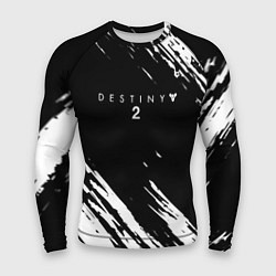 Рашгард мужской Destiny краски чёрно белые, цвет: 3D-принт