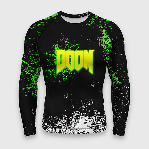 Мужской рашгард Doom токсичное лого краски / 3D-принт – фото 1