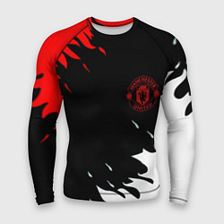 Рашгард мужской Manchester United flame fc, цвет: 3D-принт