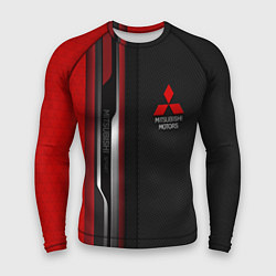 Рашгард мужской Mitsubishi - carbon style, цвет: 3D-принт