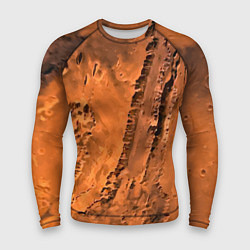 Рашгард мужской Каналы на Марсе - star dust, цвет: 3D-принт