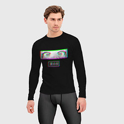 Рашгард мужской Глаза сердечки - аниме, цвет: 3D-принт — фото 2