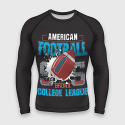 Рашгард мужской American football college league, цвет: 3D-принт