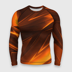 Мужской рашгард Geometry stripes orange
