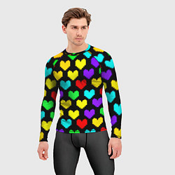 Рашгард мужской Undertale heart pattern, цвет: 3D-принт — фото 2