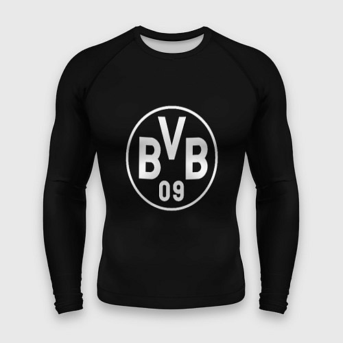 Мужской рашгард Borussia sport fc белое лого / 3D-принт – фото 1