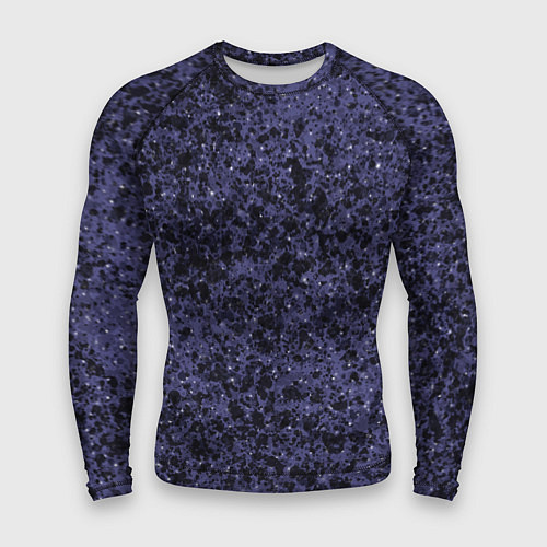 Мужской рашгард Абстракция брызги фиолетовый / 3D-принт – фото 1