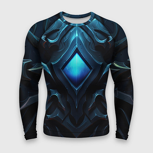 Мужской рашгард Синие магическое свещение / 3D-принт – фото 1