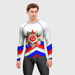 Рашгард мужской Великая отечественная - Российский триколор, цвет: 3D-принт — фото 2