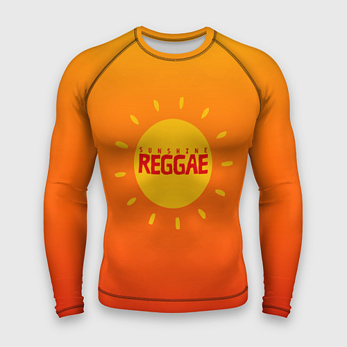Мужской рашгард Orange sunshine reggae / 3D-принт – фото 1