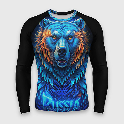 Мужской рашгард Ледяной русский медведь / 3D-принт – фото 1