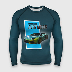 Рашгард мужской Спортивная машина Lamborghini Aventador, цвет: 3D-принт