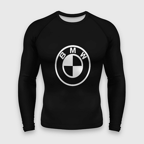 Мужской рашгард BMW белое лого / 3D-принт – фото 1