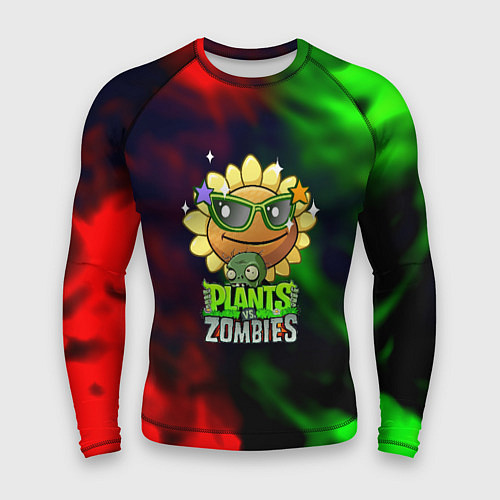 Мужской рашгард Plants vs zombies огненный градиент / 3D-принт – фото 1