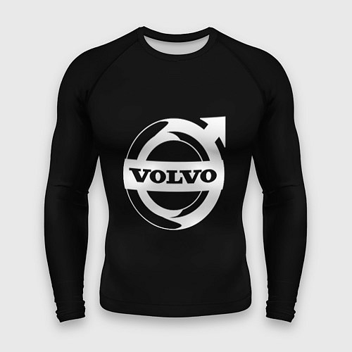 Мужской рашгард Volvo white logo / 3D-принт – фото 1