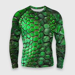 Мужской рашгард Зеленая змеиная кожа