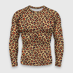 Рашгард мужской Леопардовый узор текстура-шкура, цвет: 3D-принт