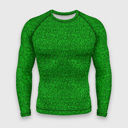 Рашгард мужской Зеленая трава узор, цвет: 3D-принт