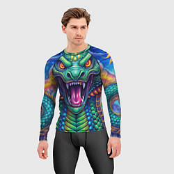 Рашгард мужской Крупная змея фэнтези, цвет: 3D-принт — фото 2