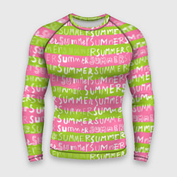 Рашгард мужской Summer pattern, цвет: 3D-принт