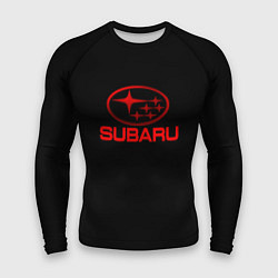 Рашгард мужской Subaru red logo, цвет: 3D-принт
