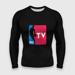 Рашгард мужской NBA tv logo, цвет: 3D-принт