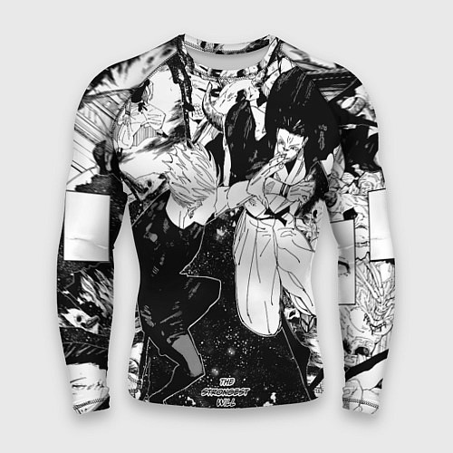 Мужской рашгард Годжо против Сукуны - Магическая битва / 3D-принт – фото 1