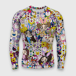 Мужской рашгард Right now NewJeans and Takashi Murakami