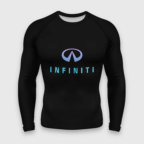 Мужской рашгард Infiniti logo neon / 3D-принт – фото 1
