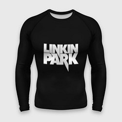 Рашгард мужской Lnkin park logo white, цвет: 3D-принт