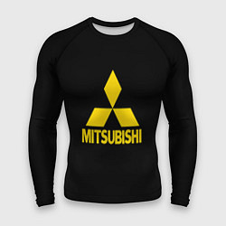 Мужской рашгард Mitsubishi logo yelow