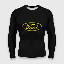 Мужской рашгард Ford logo yellow